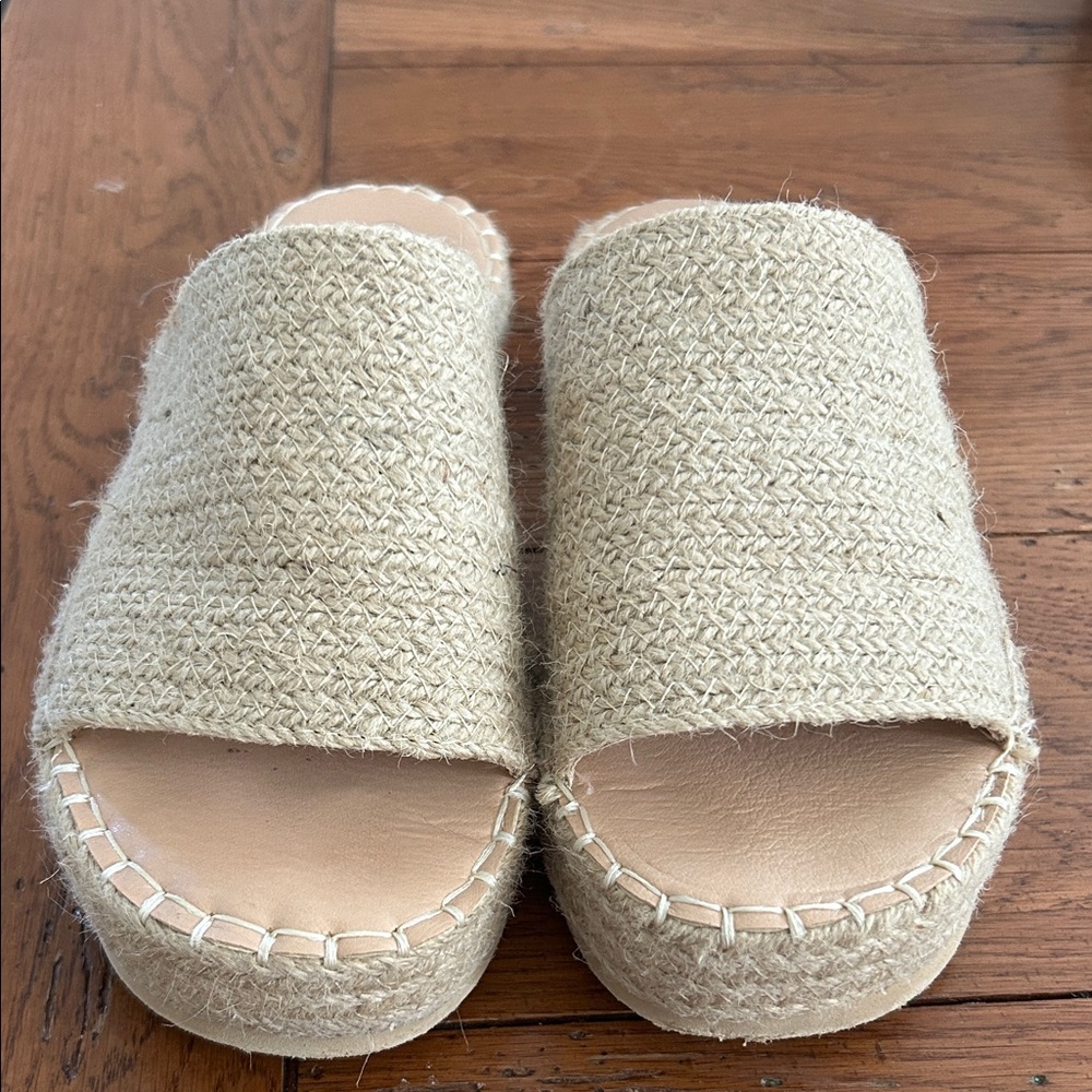 Coconuts by Matisse Natural Woven Platform Slides